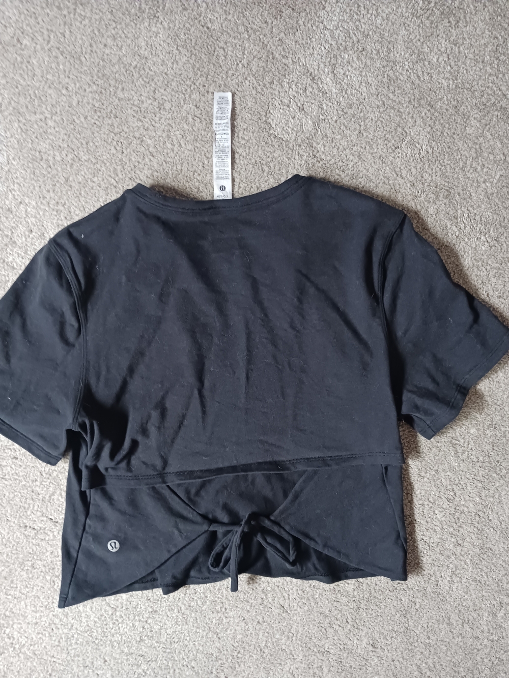 Lululemon Tie-hem Heavy Weight Tee
